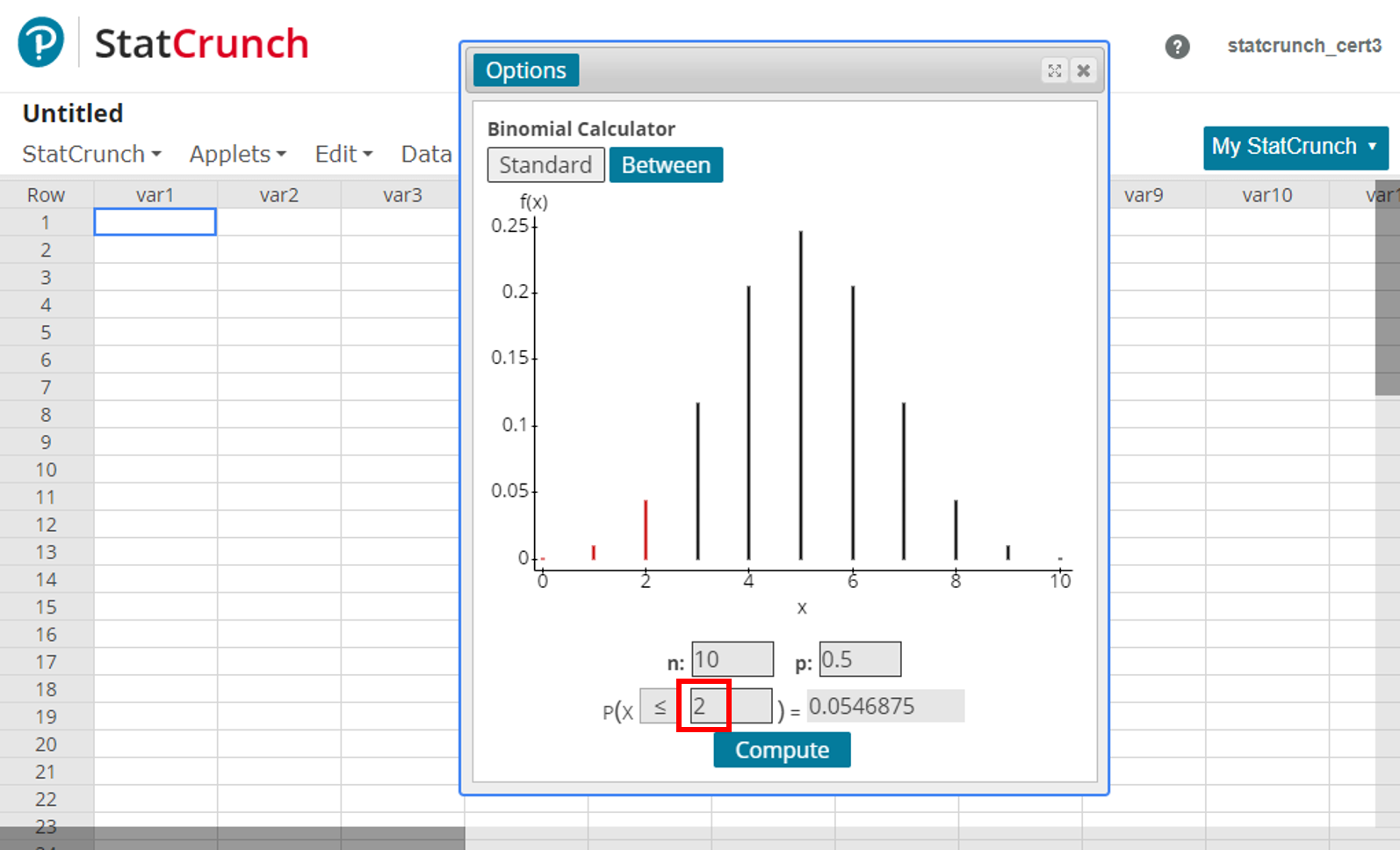 Binomial probability distribution shop calculator